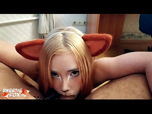 ❤️ Kitsune sluk piel en kom in haar mond ️ Superseks by ons ❤
